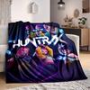 1 stuks Huntrix Zacht Comfortabel Dekbed Digitale Print, All-Season Multifunctioneel Gebreid Stof Beddengoed, Kantoor, Bank Huisdecoratie Dekbed