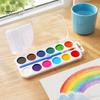 Art Supplies Watercolor Paint Set, Portable Washable Solid Palette, Bright Semi Dry Set Colors Pigment Kit, for Kids And Beginners Illustrations Safe