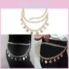 Queen Portrait Metal Waist Chain For Women Fashionable Gold Punk Style Summer Accessory