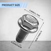 4PCS Car Top Front Skid Plate Bolts, Automotive Replacement Bolts, 12 mm Hex Head Stainless Steel Skid Plate Screws Replacement for 4Runner FJ