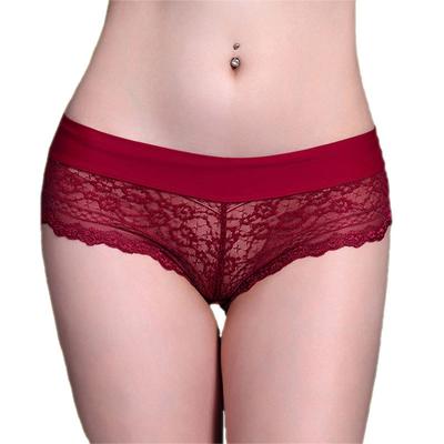 Kadınlar için Seksi Dantelli İç Çamaşırı Şeffaf File Seksi Kadın Düşük Bel Dikişsiz Tanga Külot