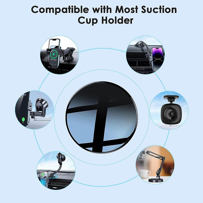 80 mm Bil Dash Dashboard Selvklebende Klebrig For Sugekopp Mobiltelefonholder Feste GPS-braketter Skivepute Sklisikker Matte