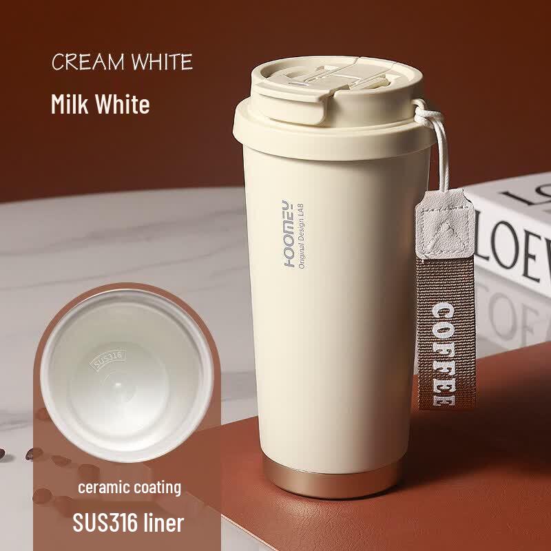 Youluo Ceramic Lined Insulated Coffee Mug