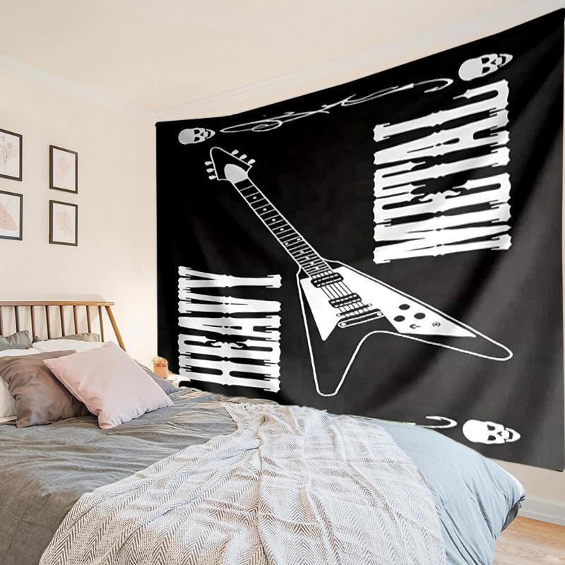 Guitar Collection Diversity Tapestry, Unique Design Tapestry, Wall Decor for Bedroom,Livingroom, Playroom,Heartwarming Fan Holiday Gifts