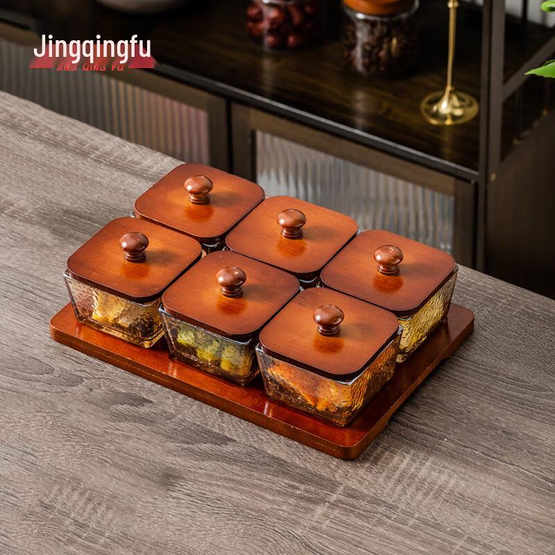 Luxury Glass Divided Serving Tray