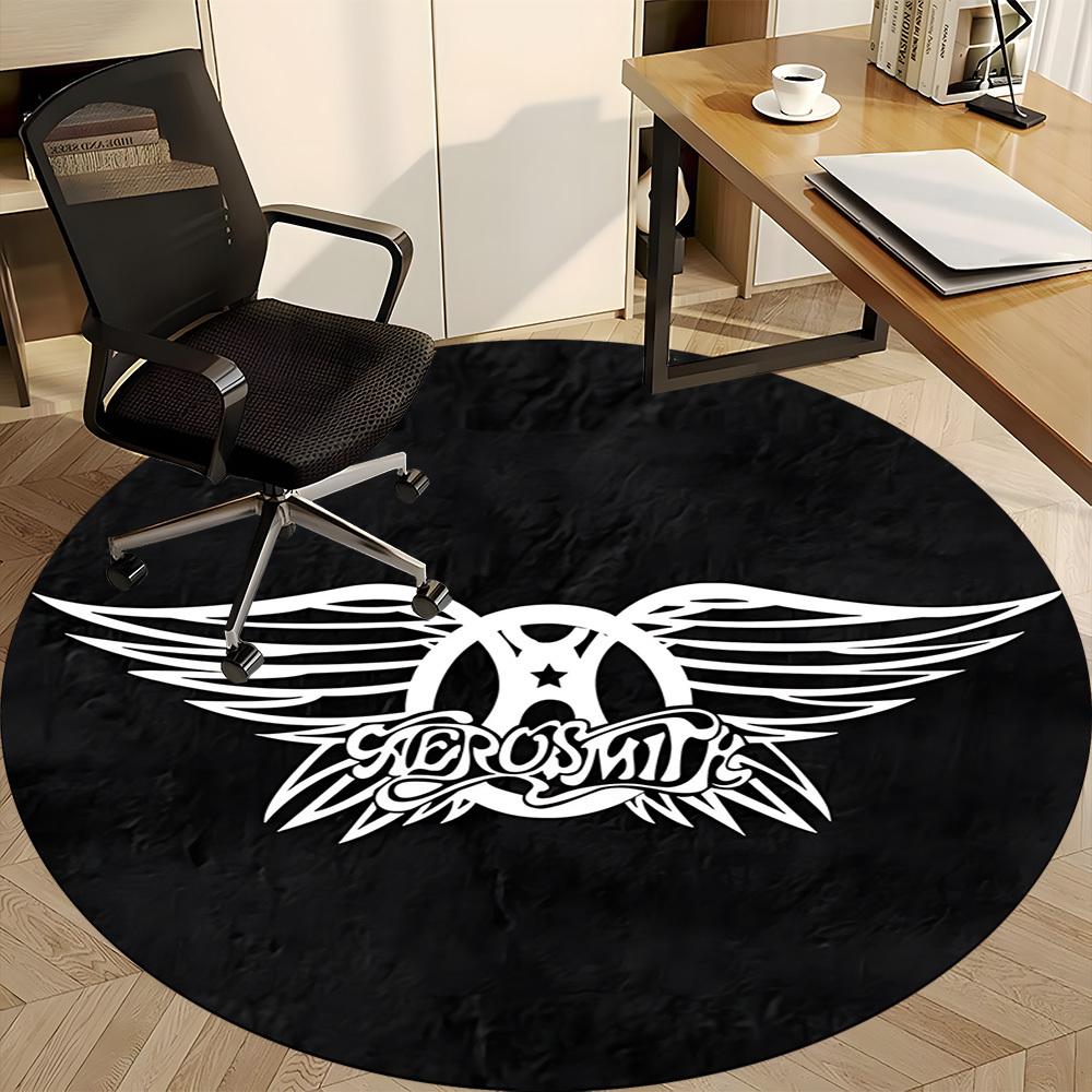 1pc Aerosmith, Music Band LogoChair Carpet for Office, Non-slip, Soft and Durable Office Rug for Interior Decoration, Perfect for Office yy250925170