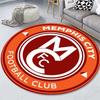 Memphis City FC Monogram Crest Circular Area Rug American Football Club Round Floor Carpet Gaming Chair Living Room Bedroom Home Decor Mat