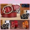 Leather Genuine Womens Belt Antique Alloy Buckle Style Dresses Pants Decoration