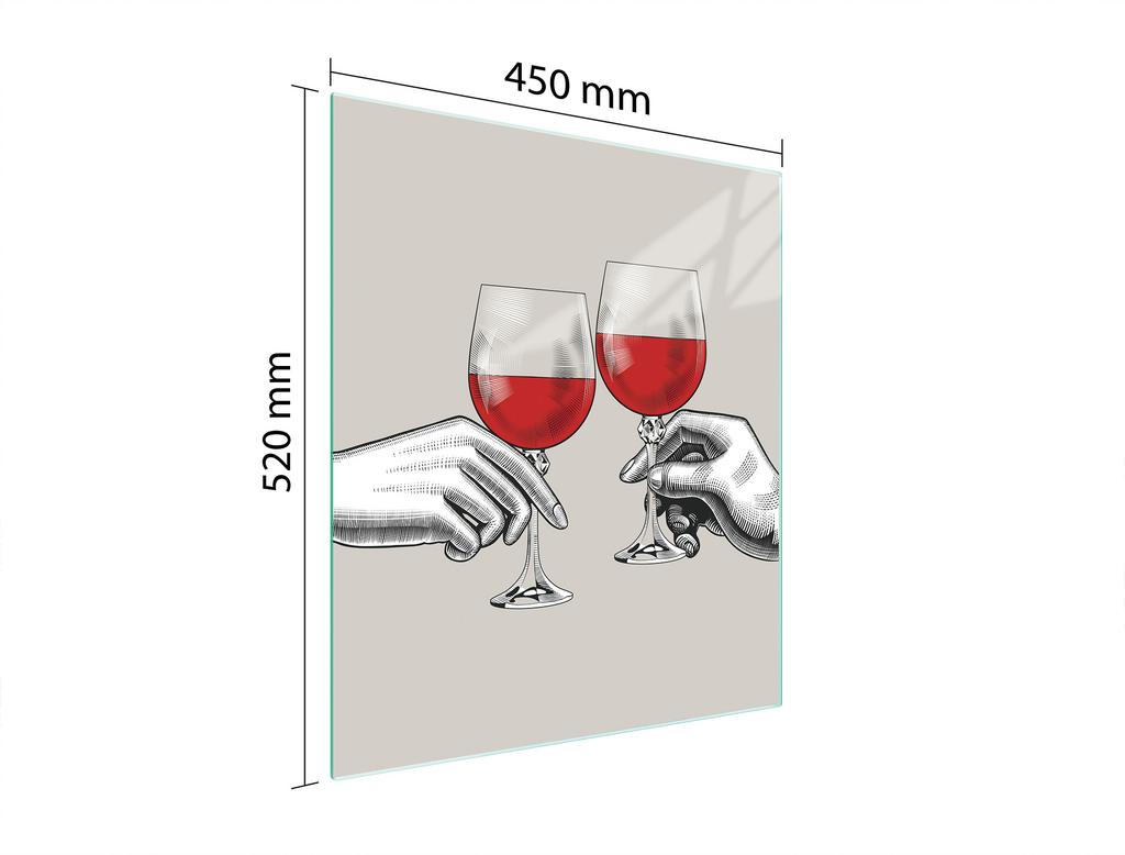 SZKLANA DESKA DO KROJENIA 45x52 WINO