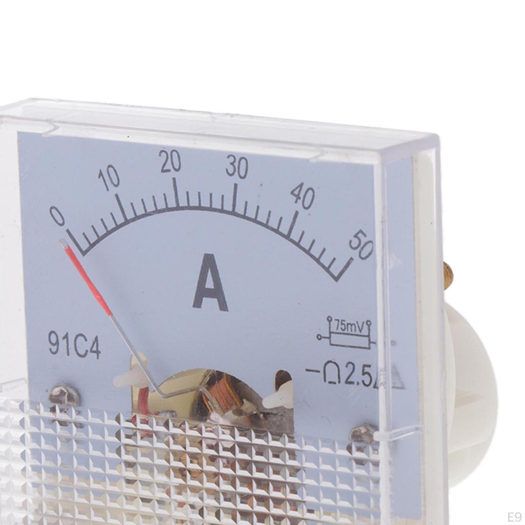 1pc Analog Panel Meter 5A/20A/30A 50A 75MV Range 91C4