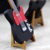 Miniature Dollhouse Electric Guitar with Stand - 1:12 Scale Model Instrument Decor