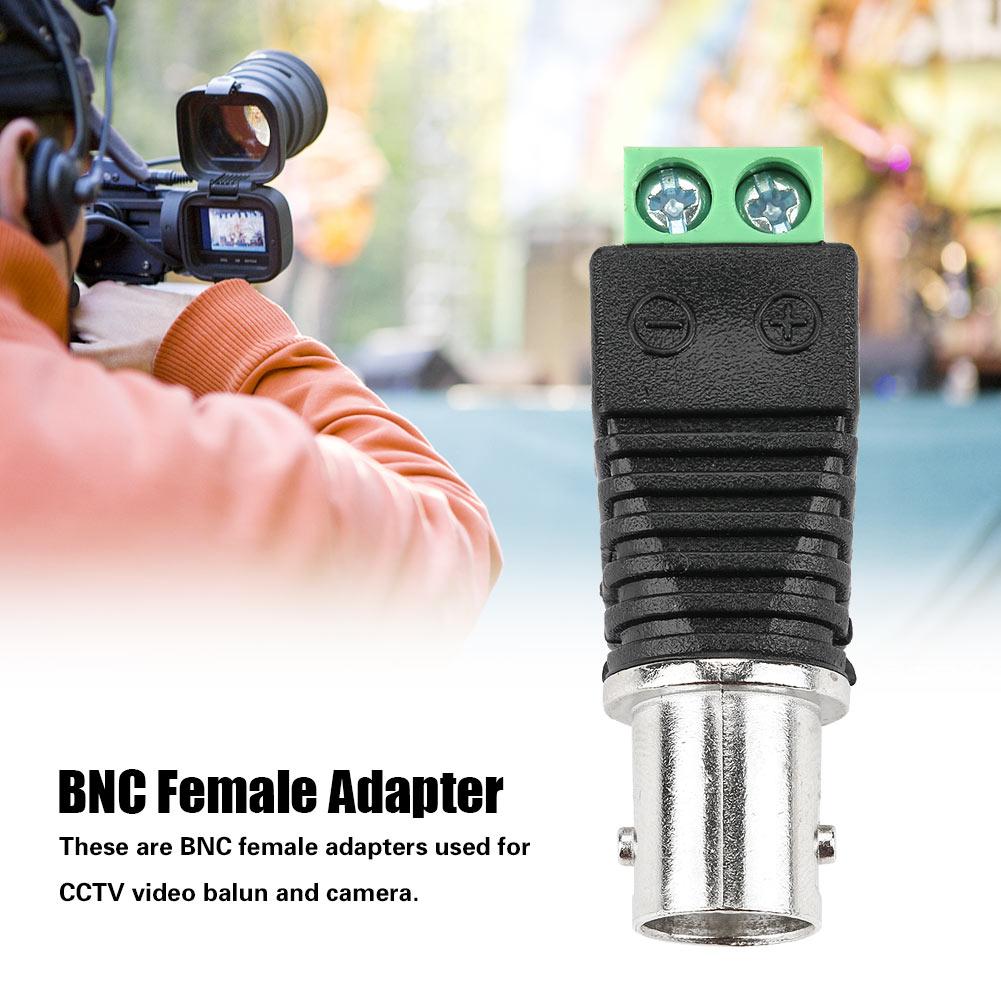 10 Stück Grün Koaxial BNC Buchse Kabelanschlussklemme Adapter CCTV Video Balun Kamera