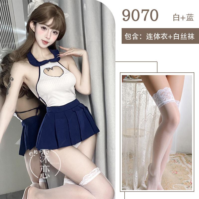 Sex Sexy Underwear Love Hollow Sailor Suit Backless School Girl Uniform Role-playing Sex Clothes