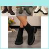 Stylish European And American Women's Fashion Boots With Thick Sole And Comfortable Sock Design Perfect For Autumn And Winter