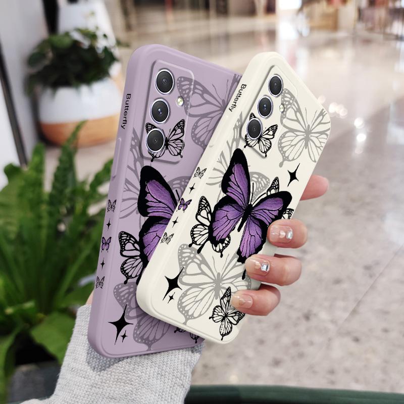 Fliegender Schmetterling Handyhülle Für Samsung Galaxy A37 A57 Flüssigsilikon Hülle