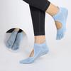 Zehenfünf-Socken für Tanz Fitness Yoga Atmungsaktiv Rutschfest Offenes Fersendesign Baumwollmischung Bequeme Passform