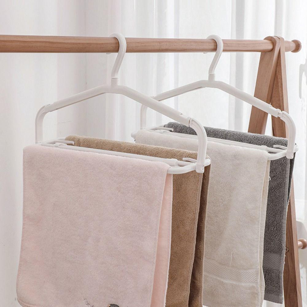 Rotatable Clothes Hanger Scalable Drying Rack Coat Towel Hanger  for Home Closet Balcony