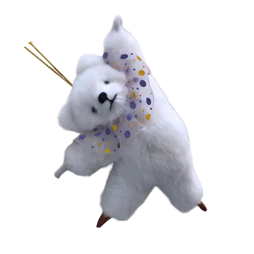 Soft Cartoon Bear Plush Pendant Bear Ornament Bear Key Pendant Bear Bag Pendant Suitable for Bedside or Rearview Lens