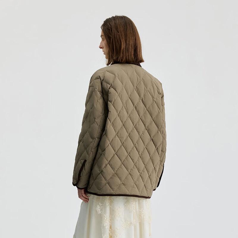 BINJORA 2025 Unisex 95% Duck Down Lapel Short Jacket