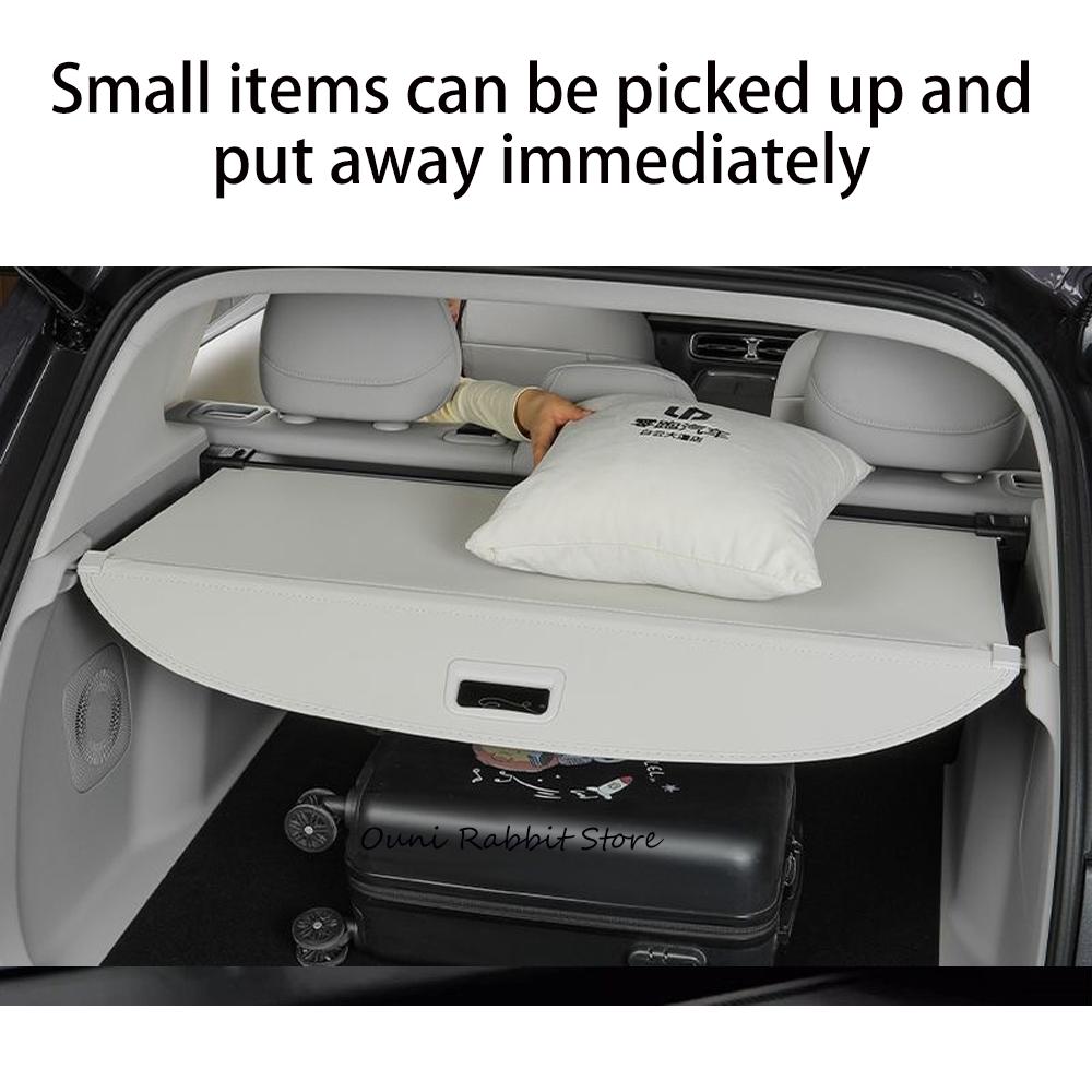 For BYD Sealion 7 2024~2026 2025 Car Trunk Canvas Cargo Cover Privacy Telescopic Luggage Carrier Storage Curtain Accessories