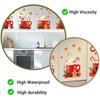 Self Adhesive Refrigerator Decor 2Pcs Christmas Hot Drinks Wall Stickers for Kitchen Cabinets, Self-Adhesive Art Holiday Fridge Decorations