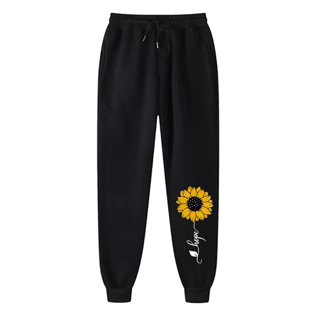 Ladies' Printed Unisex Casual Pocket Drawstring  Pants