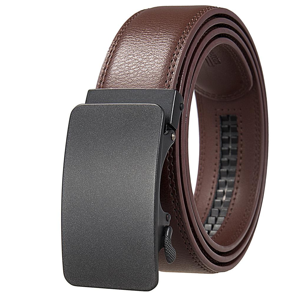 1Pcs Automatic Buckle Belt, Cowhide Men'S Belt, Fashion Belt, Belt Ly36-0101-1