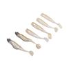 2 Sets Silicone Artificial Fishing Bait with 3D Eyes Soft Fishing Bait for Saltwater FreshwaterGold