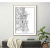 Susie Arts 11X14 Unframed Chicago Illinois Wall Art Metropolitan City View Abstract Street Map Art Print Poster Wall Decor Home Office sdm001