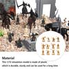 100 Pieces Kids 4-6 Years Old Simulation Model Figure Tabletop Decor Assembly Birthday Gift Living Room Office