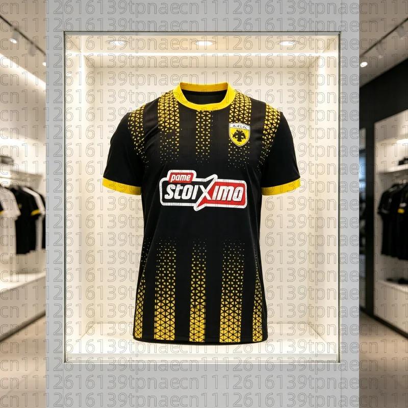 AEK Athens Football Jersey T-shirt Greece Adult Men s Football Sports T-shirt Kids Special Jersey Kit Family Kids Tees XXS