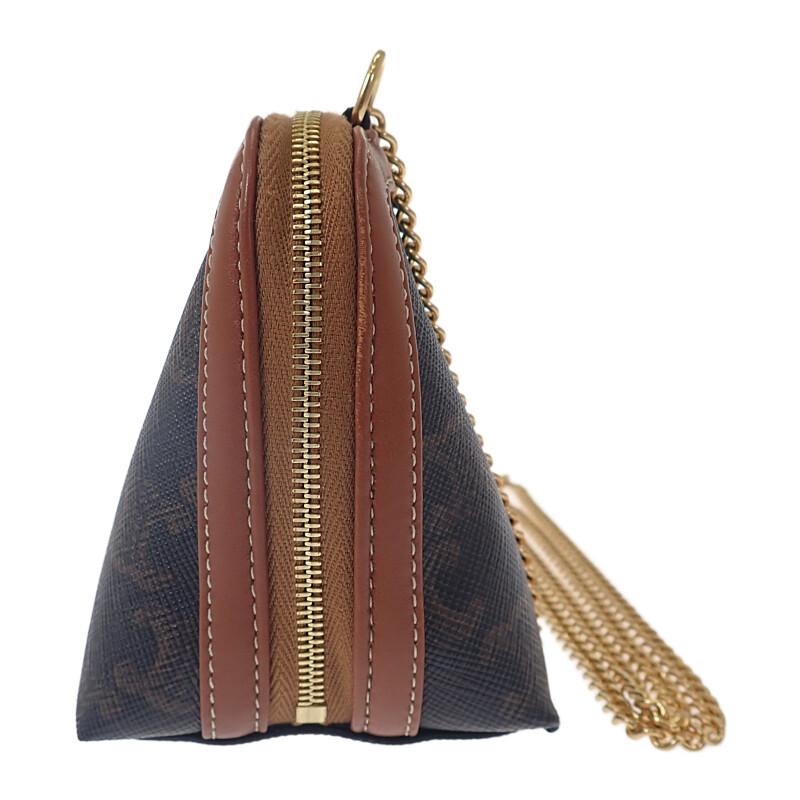 CELINE  10E382EGK.14ML Shoulder Bag Brown PVC Women