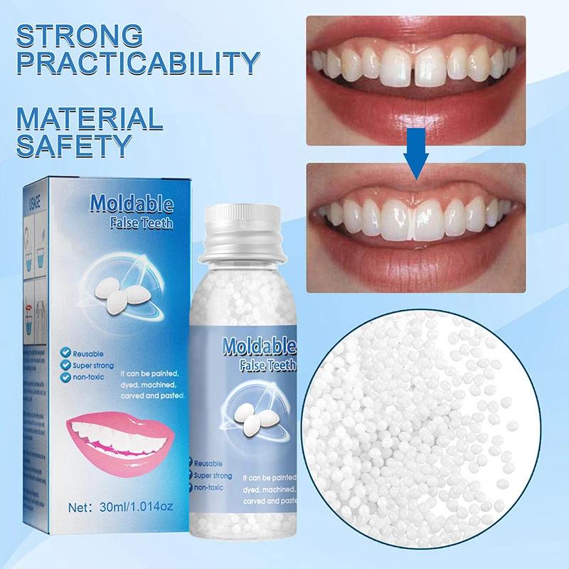 10g50g/30ml Resin Tooth Repair Glue Shapeable Teeth Gaps Filling Solid Glue Temporary Teeth Repair Falseteeth Glue Safety Dental