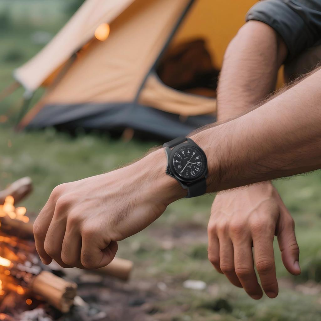 BUREI Ceas Analog-Digital cu Cuarț Simplu cu Dată Negru cu Gel de Siliciu Elegant și Popular Cadou Ceas pentru Bărbați, Design, Afișaj, Impermeabil, Ușor, Curea, Unisex,