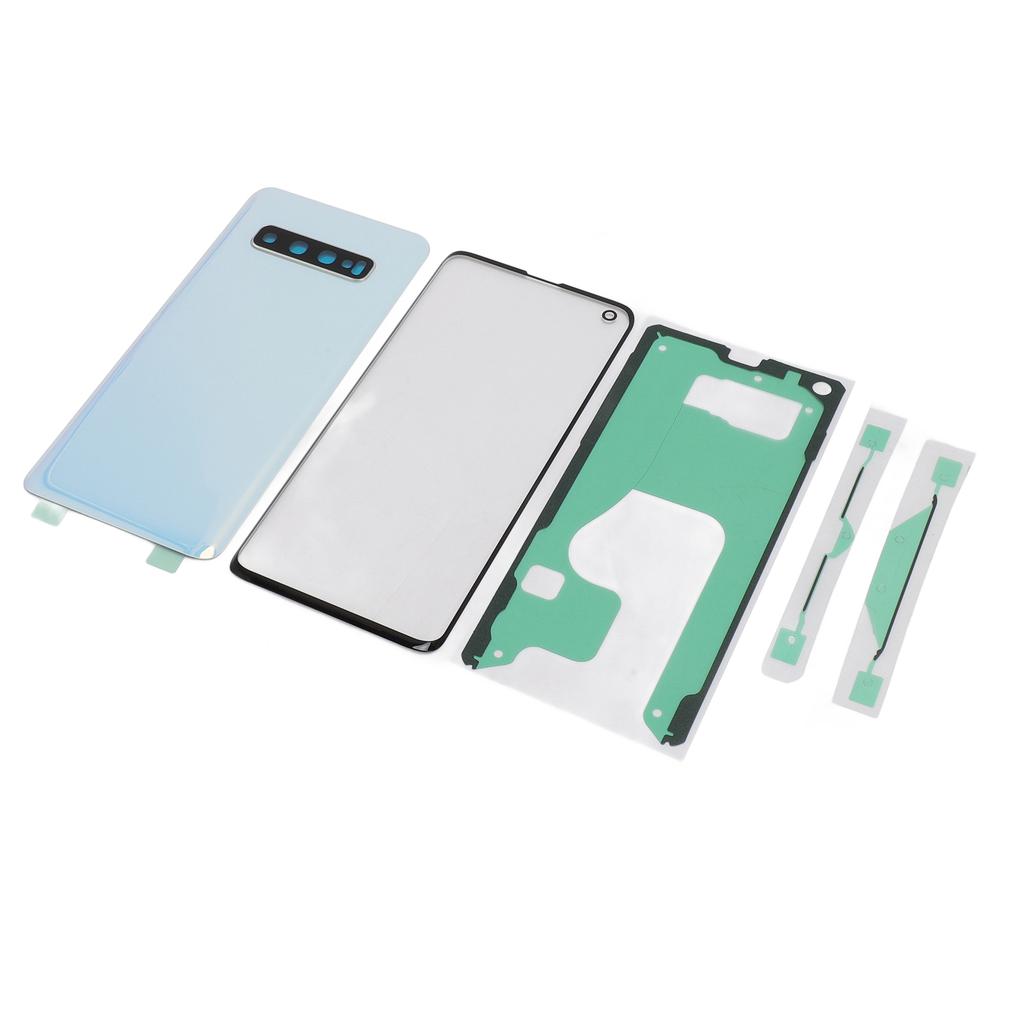 Back Glass Cover Replacement Housing Door Front Outer Lens Glass Screen for Galaxy S10 Pre Installed Camera Lens