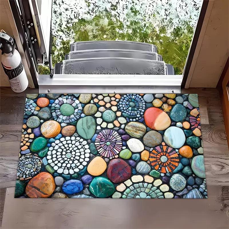 

Коврик для двери с оптической иллюзией, плоский приветственный коврик, подходит для внутреннего и наружного использования, идеально подходит для входных дверей, прихожих, спальни 40*60cm