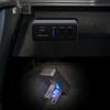 Car Glove Box Usb Hub Docking Station 4-In-1 Multi Port Usb Type C Splitter Adapter For Car Interior Expansion Use
