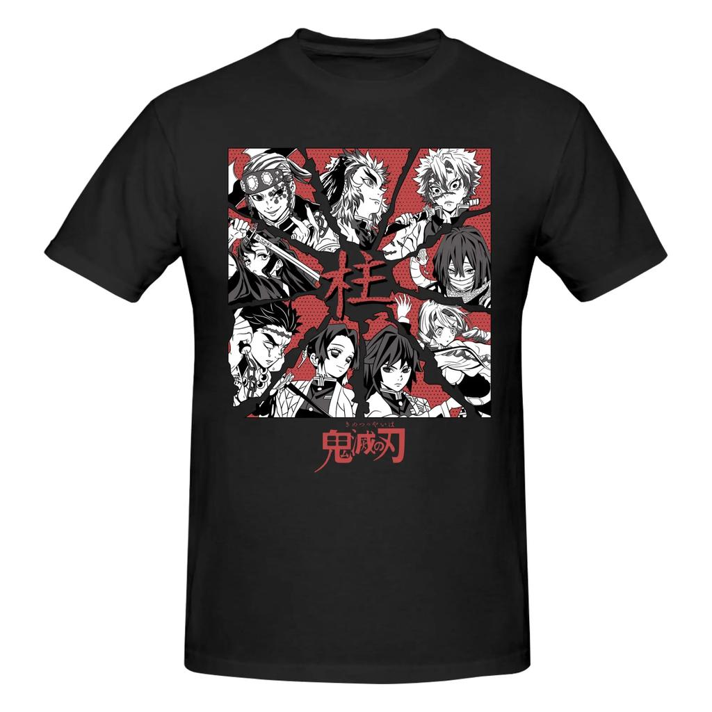 Hot Sale Demon Slayer T Shirts Cotton Tees Shirt Streetwear Round Neck Kokushibo Tokito Tshirt Casual Short Sleeve Clothing 2026 Summer