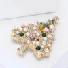 Christmas Brooch Vintage Retro Style Design Christmas Brooch Unisex Christmas Accessory Party Brooch Banquet Elegant Pin