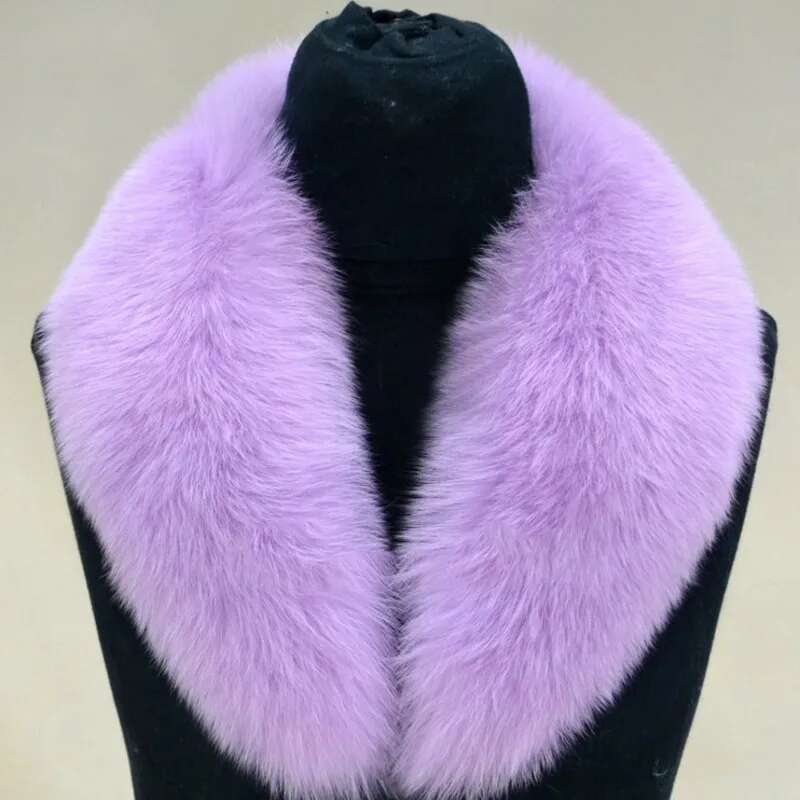 Natural Raccoon Fur Collar Scarf Genuine Fur Scarves Shawl Neck Warmer Fur Square Collar Women Long Scarf Winter Fox Fur Collar