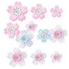 Sempiterno Broderie Fleur de Cerisier Appliqué Thermocollant Lot de 8 Blanc Rose