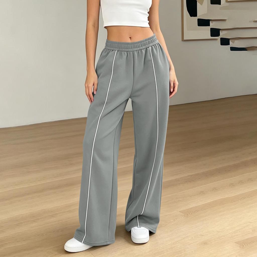 Women's Casual Color Wide Leg Pants for Everyday Wear