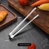 Korean Style 304 Stainless Steel Serrated BBQ & Bread Tongs