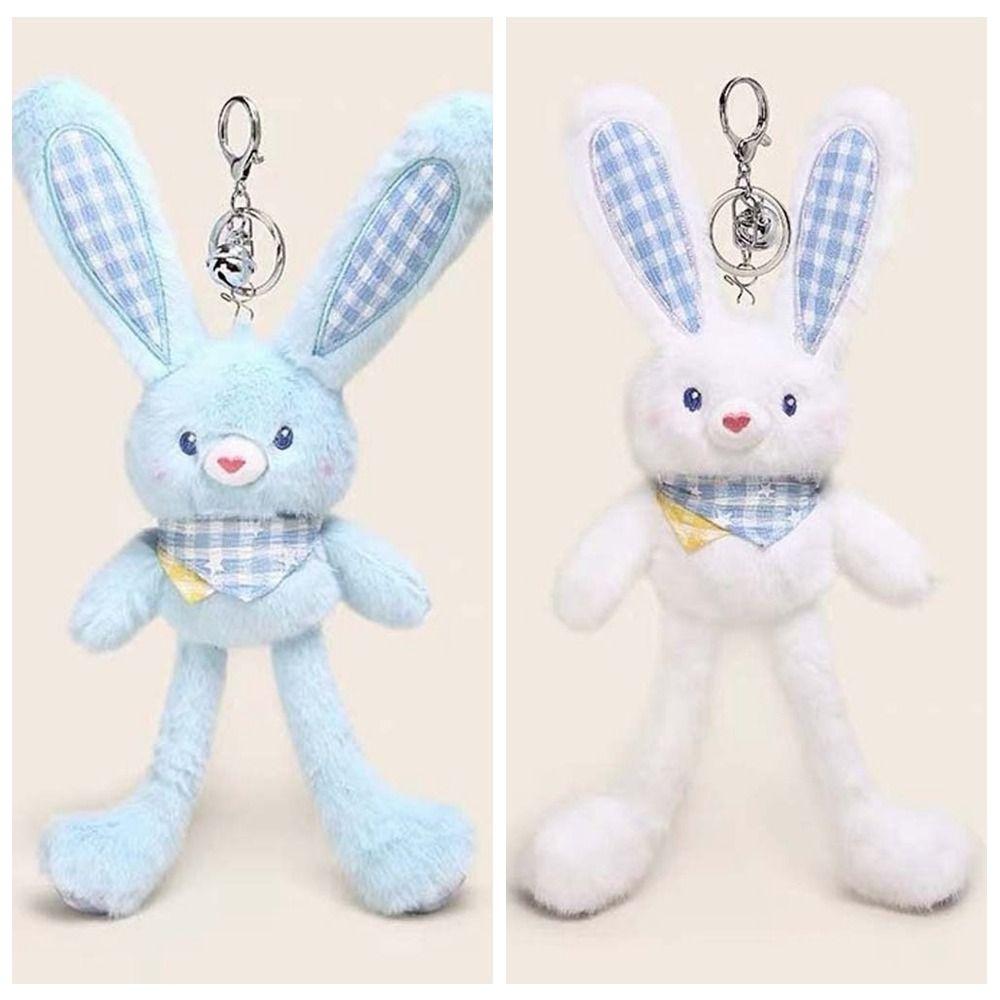 Creative Design Plush Rabbit Pendant Soft Stuffed Schoolbag Pendant Christmas Gift