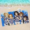 Anime K-On Mikrofaser Bedrucktes Strandtuch Bergsteigen Yoga Strand Schwimmen Laufen Saugfähiges Weiches Handtuch