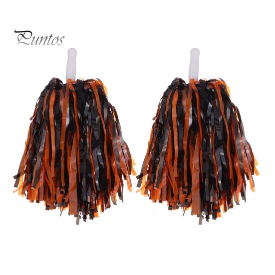 2 buc. Pompoane pentru majorete din folie metalica Pompoane pentru majorete Flori de mână cu mâner pentru competiții sportive, sărbători