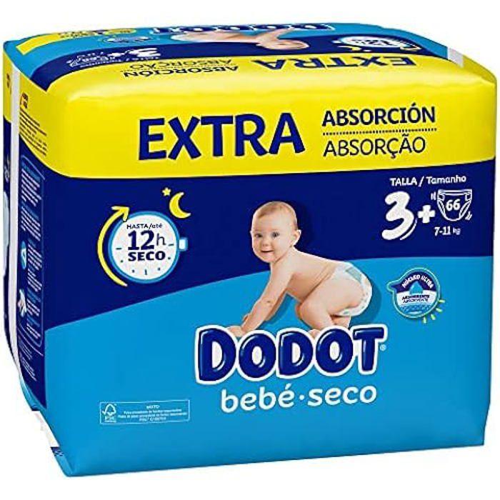 Dodot Bébé Sec Extra - Jumbo Pack Taille 3-66 Pcs.