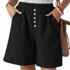 Women's Shorts Casual Summer Color Drawstring Beach Loose Pockets Shorts