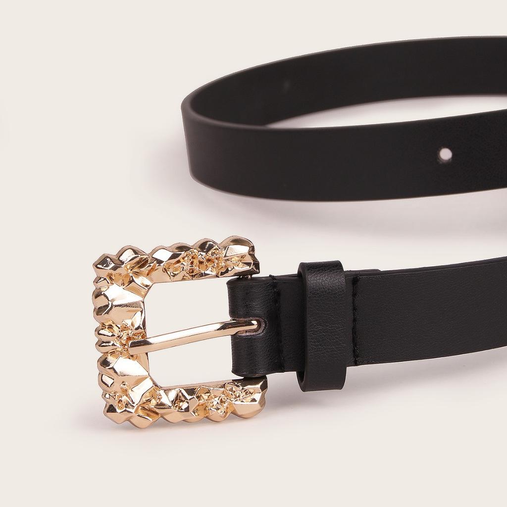 Retro Style Women's Clothing Belt with Skirt with Jeans