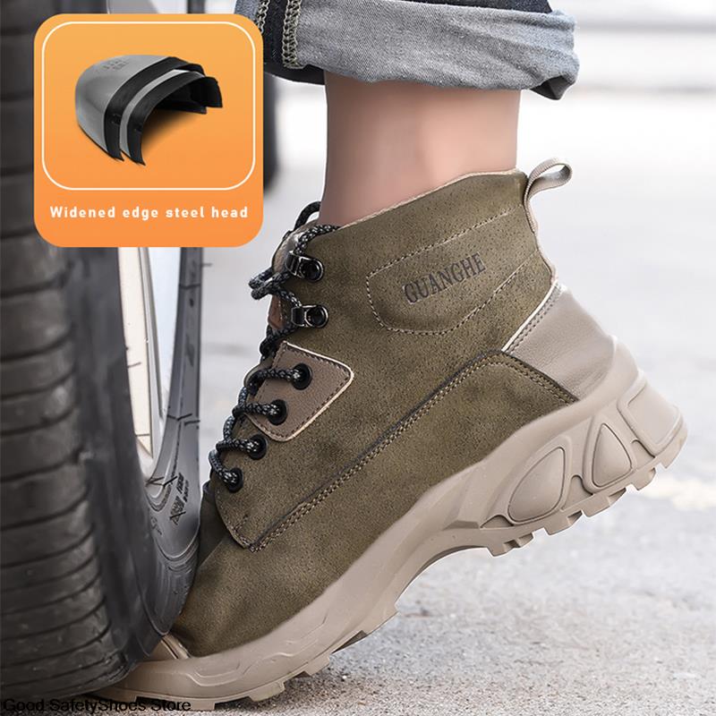 Stivali da lavoro da uomo con punta in acciaio Scarpe antinfortunistiche da uomo Scarpe da lavoro invernali impermeabili da uomo Scarpe antinfortunistiche da uomo e da donna Stivali di sicurezza antiforatura